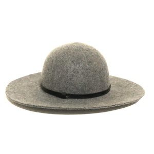 Gray felted wool hat